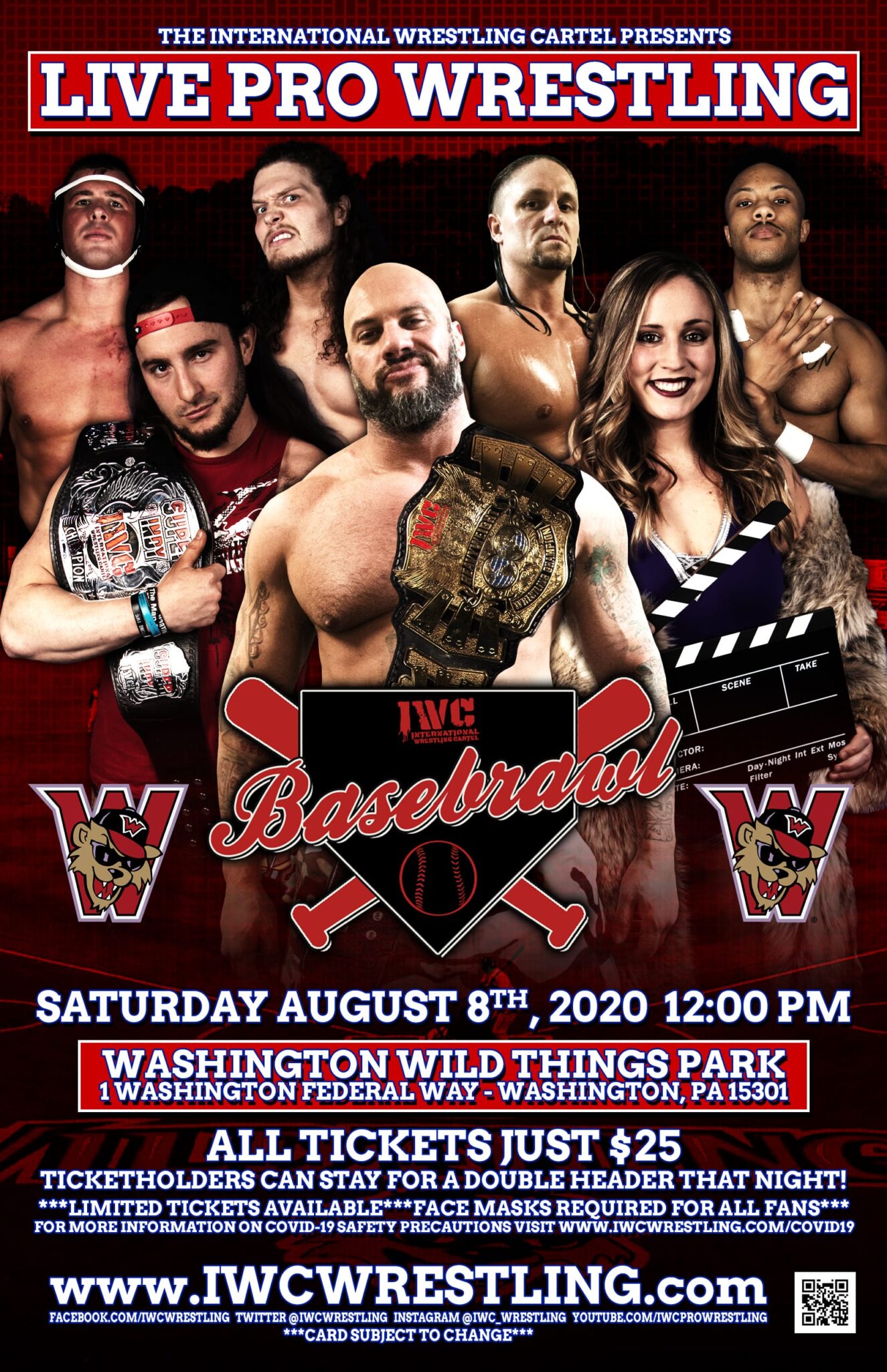 IWC Basebrawl at Washington Wildthings Park! | IWCwrestling.com